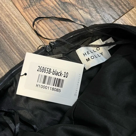 Black Strapless Midi Dress - Picture 9 of 11